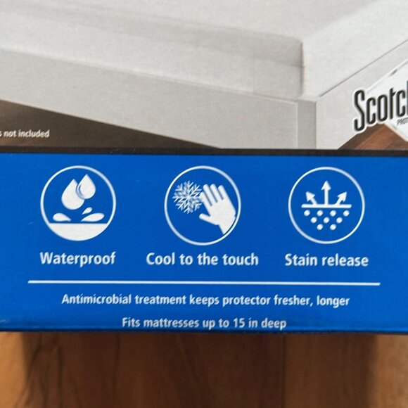 Mainsstays Prochill Waterproof Twin XL Waterproof Mattress Protector NEW - Picture 2 of 4